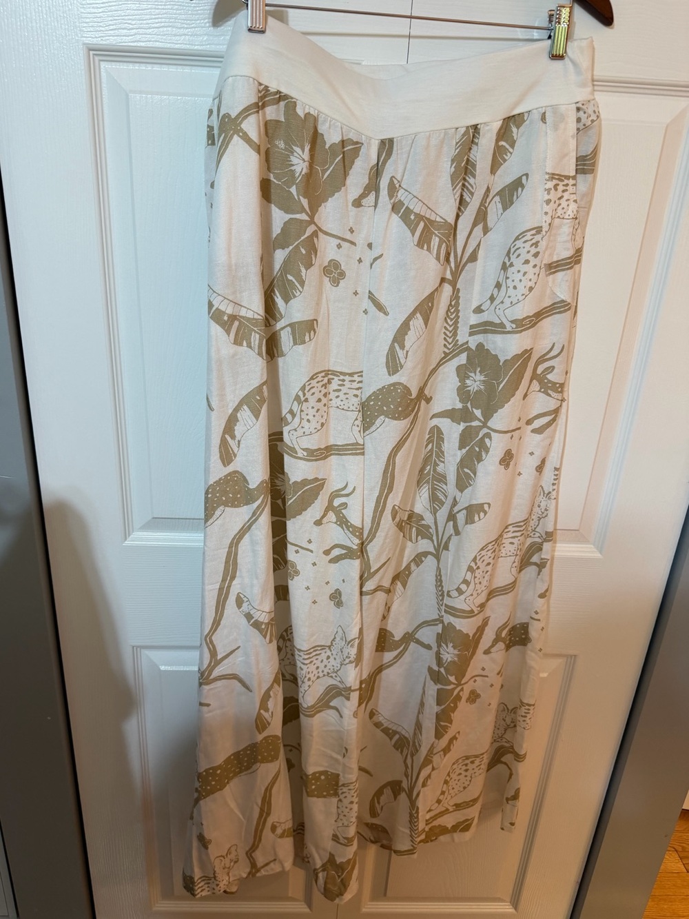 Ashley Stewart Cream and Tan Wide Leg Jumpsuit Set - Picture 6 of 12